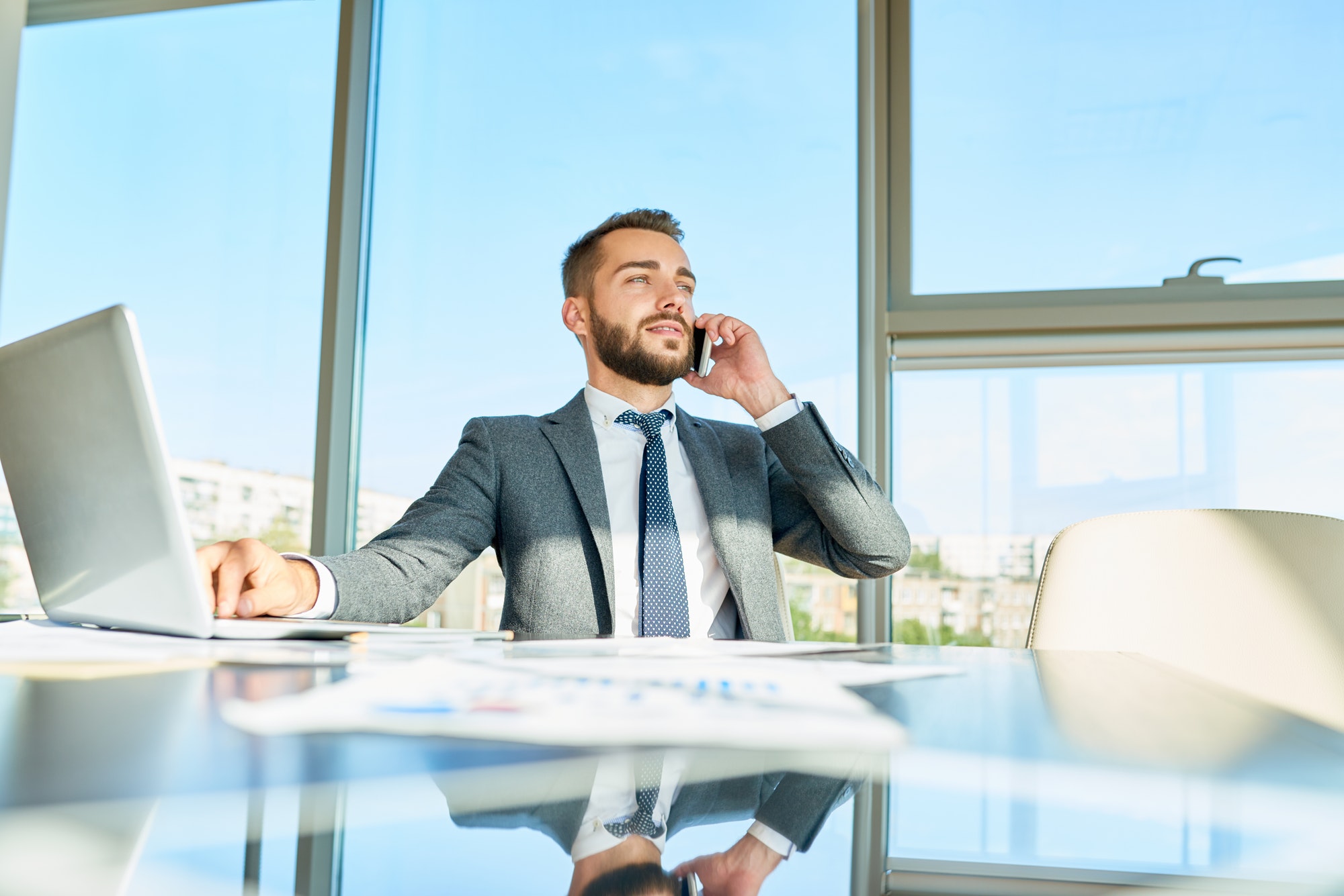 Businessman Making Money